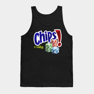 Cousin Vito's Casino CHIPS! Logo shirt Tank Top